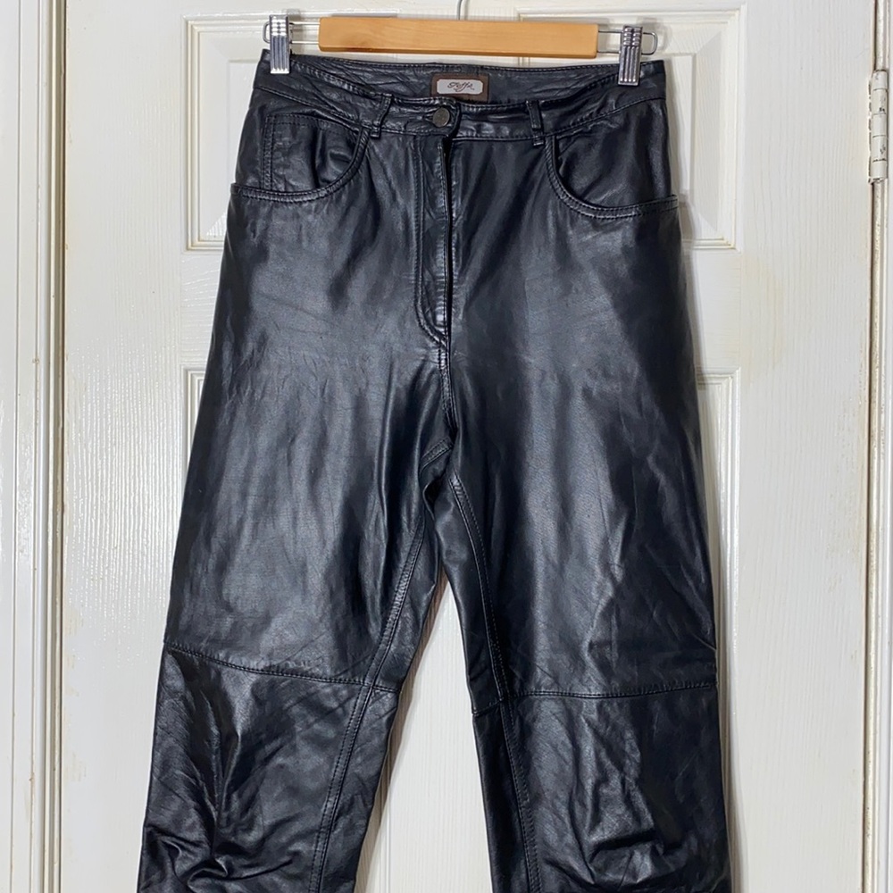 Vintage Toffs Motorcycle Leather Pants For Size See Description
